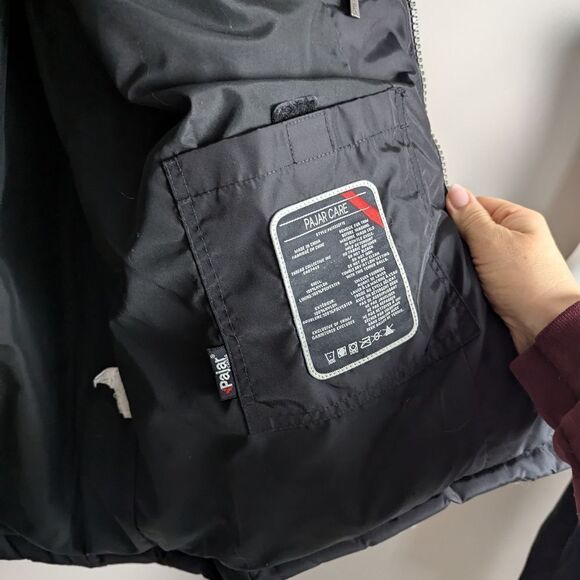 Pajar Men's puffer jacket black down Size M - Picture 4 of 9